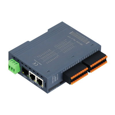 3 ports RJ45 Module IO PLC Modbus-TCP/IP avec alimentation 16DI+16DO et 24VDC pour le contrôle industriel