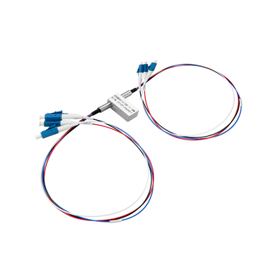 D2×2B Déviation mécanique Commutateur optique LC Connecteur en mode unique Connexion croisée