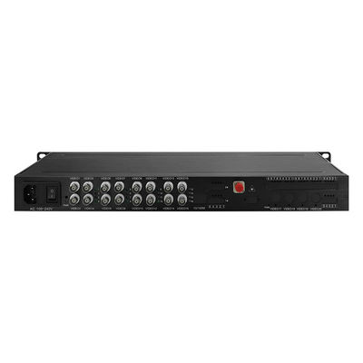16 Ports convertisseur optique vidéo analogique SM/MM FC/ST/SC Ports 1U