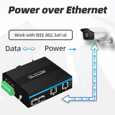 Commutateur 48v de POE d'Ethernet de réseau de gigabit de 4 ports de POE mini Unmanaged