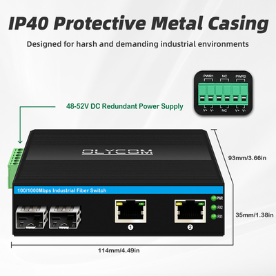 Commutateur 48v de POE d'Ethernet de réseau de gigabit de 4 ports de POE mini Unmanaged