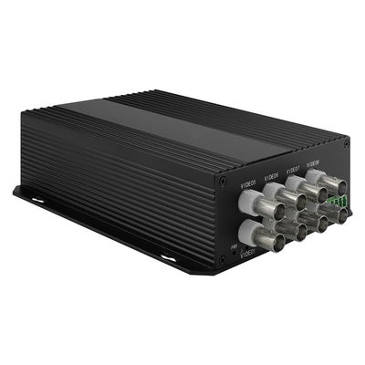 Convertisseur optique de données vidéo CCTV 8 ports SECAM Compatible fibre SC/ST/FC CE