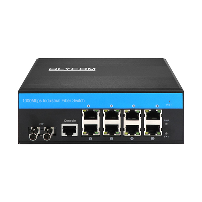 8 Ports ERPS L2+ commutateur géré Gigabit Ethernet industriel ST Ports à fibres SM/MM