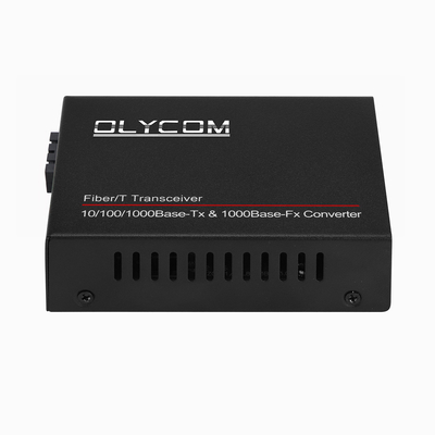 10/100/1000M Connecteur SC duplex à fibre simple 80 km Convertisseur de fibres optiques en convertisseur RJ45
