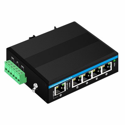 Commutateur Ethernet industriel mini à 5 ports avec protection contre les surtensions de 6 KV et large plage de température pour les environnements difficiles