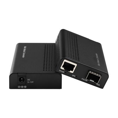Mini convertisseur multimédia 10G non géré SFP + Fibre optique à 10GB basé sur T rack monté CE