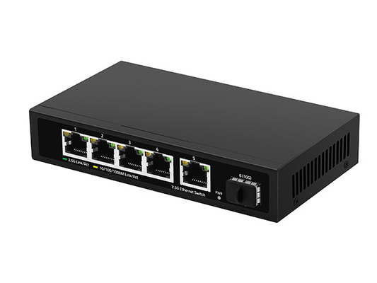 5 ports 2.5G Ethernet Switch 10G Fibre Uplink Vitesse de réseau de détection automatique non gérée