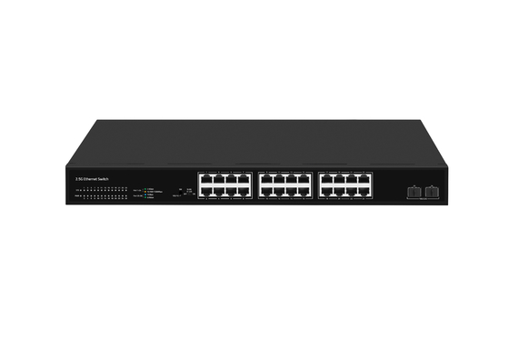 24 Commutateur réseau de port 100M/1G/2.5G Ethernet 1G/2.5G/10G Fibre non géré avec FAN
