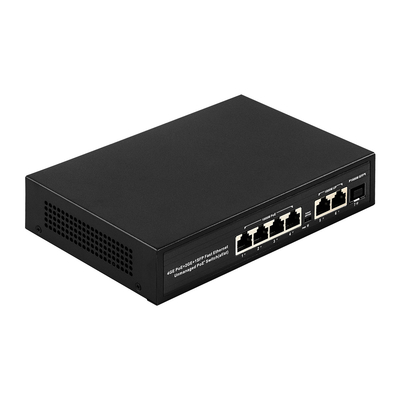 6 ports Commutateur POE 48V avec 1000 Mbps Ports IEEE 802.3 commutateur Ethernet adapté à la caméra IP POE