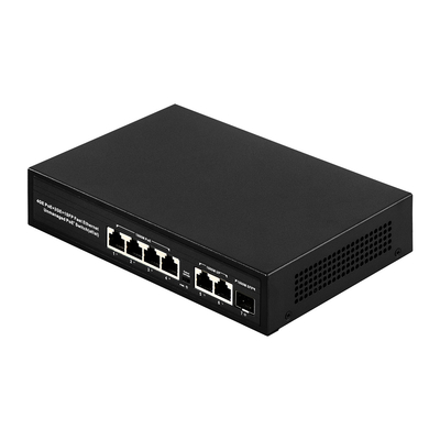 6 ports Commutateur POE 48V avec 1000 Mbps Ports IEEE 802.3 commutateur Ethernet adapté à la caméra IP POE
