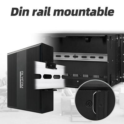 10/100m 2 Ports Commutateur réseau industriel Ethernet Non géré DIN rail Commutateur réseau POE Avec protection IP40