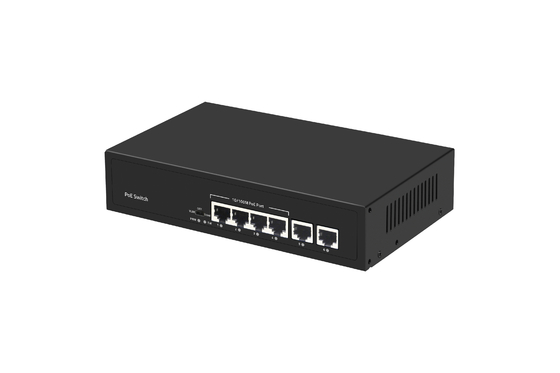 6 ports réseau POE Commutateur 48V avec 100 Mbps Ports IEEE 802.3 commutateur réseau