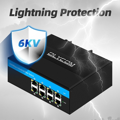 Commutateur E-Mark 8*RJ45 à 8 ports pour le secteur industriel