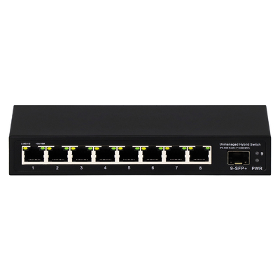 9 ports non gérés 2.5G Ethernet Switch avec 10G Uplink SFP Port 60Gbps largeur de bande de fond