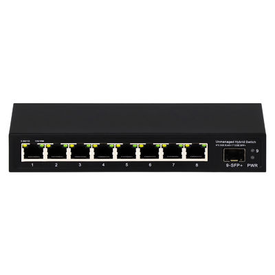 Switch Ethernet 2.5G non géré à 9 ports avec port SFP 10G en liaison montante et bande passante de fond de panier de 60 Gbit/s