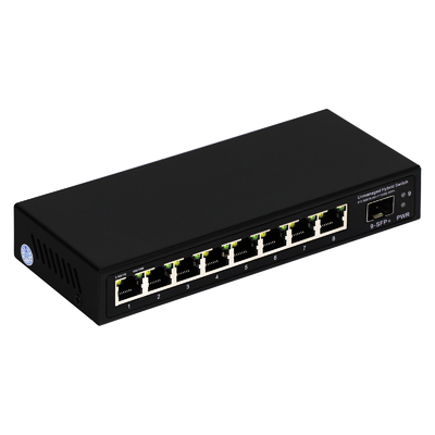 9 ports non gérés 2.5G Ethernet Switch avec 10G Uplink SFP Port 60Gbps largeur de bande de fond