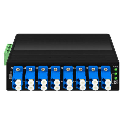 Unité de contournement optique industrielle Connecteur LC à mode unique 12V 24V 48V Din monté CE