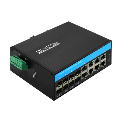 16 ports avec prise en charge du commutateur de poE gigabit af/at/bt commutateur ethernet din-rail pour le système de vidéosurveillance