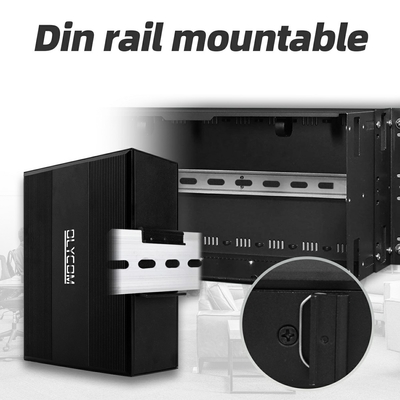 16 ports avec prise en charge du commutateur de poE gigabit af/at/bt commutateur ethernet din-rail pour le système de vidéosurveillance