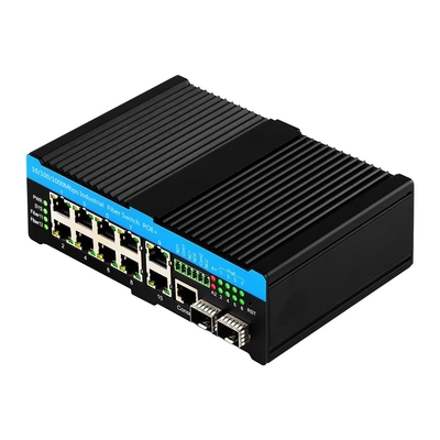L2 L3 Commutateur Ethernet industriel Gigabit géré Commutateur Poe 90w 2*2.5G SFP+8*RJ45 Ports Commutateur extérieur