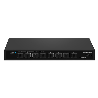 8 ports 10G Commutateur à fibre 1G 2.5G Compatible Non géré DC12V Entrée basée sur Realtek