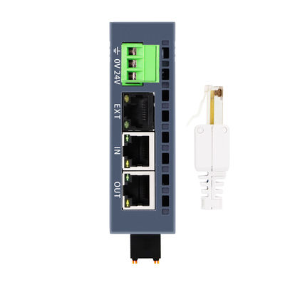Module esclave d'E/S EtherCAT industriel 16 ports 24V DC Rail DIN Double port RJ45 Indice IP20