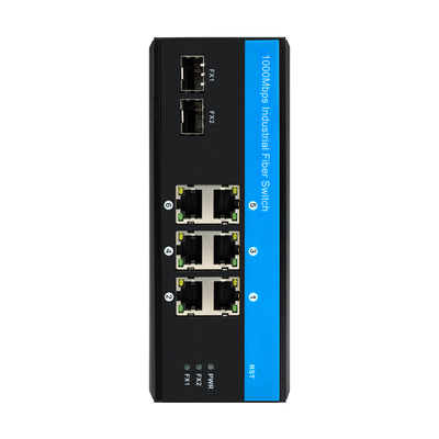Commutateur non géré 8 ports gigabit Commutateur Ethernet POE DC48V Commutateur réseau ferroviaire