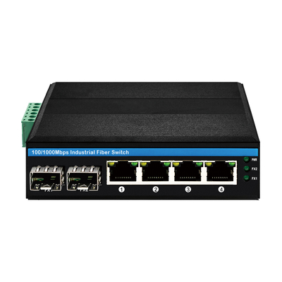 L'interrupteur d'alimentation solaire PoE Olycom 4 ports DIN Rail Gigabit entrée DC24V non gérée