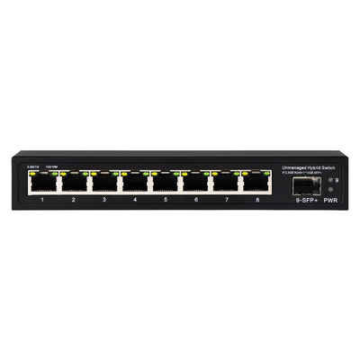 Commutateur Ethernet 10G Commutateur réseau non géré Ports SFP 8*2.5G RJ45+1*10G