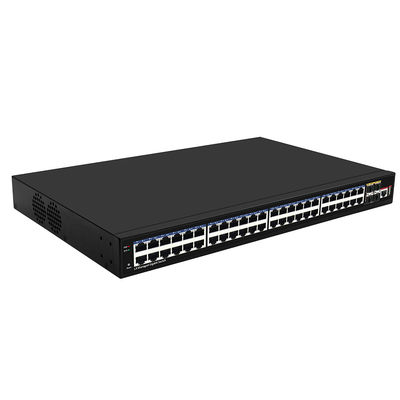 Commutateur réseau géré L3 Gigabit 48 ports avec liaisons montantes fibre 10G, entrée AC unique, basé sur Realtek