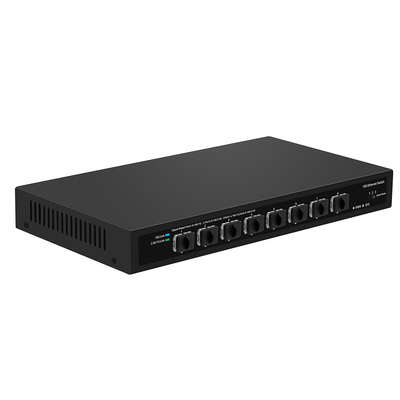 8 ports 10G SFP+ Commutateur à fibre non géré 1G/2.5G Auto-adaptatif DC12V Support OEM