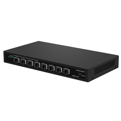 8 ports 10G SFP+ Commutateur à fibre non géré 1G/2.5G Auto-adaptatif DC12V Support OEM