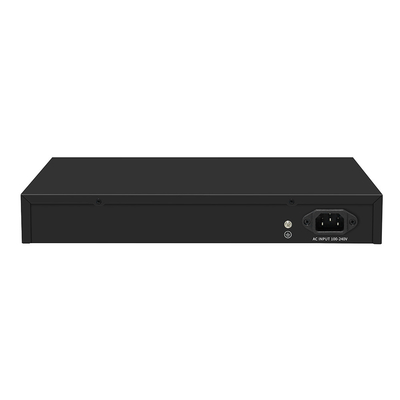 Commutateur Ethernet 10G monté sur rack non géré avec entrée de puissance AC100V-240V et compatibilité 1G/2.5G/5G