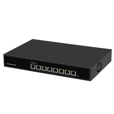 Commutateur Ethernet 10G monté sur rack non géré avec entrée de puissance AC100V-240V et compatibilité 1G/2.5G/5G