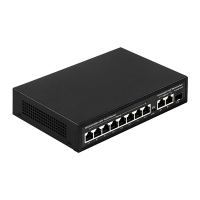 Commutateur PoE à port étendu à 8 ports 10/100M avec consommation de 120W/150W et couverture de 250m
