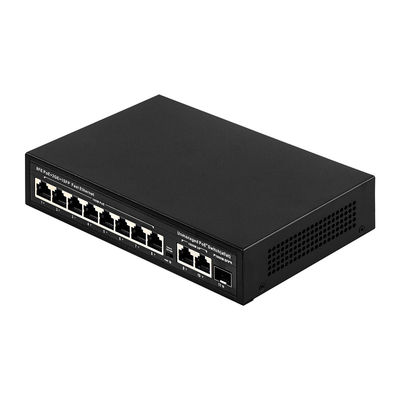 Commutateur PoE à port étendu à 8 ports 10/100M avec consommation de 120W/150W et couverture de 250m
