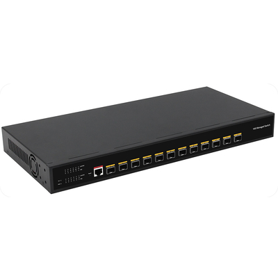 10G Fibre L3 Géré commutateur 12 Ports Ports optiques complets Console entrée CA gérable