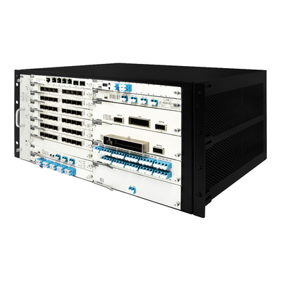 Système d'équipement de transmission DWDM OTN de 19" 5U avec cartes configurables EDFA AWG