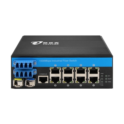 D2*2B Commutateur de contournement par fibre industrielle LC Connecteur SM MM Commutateur de contournement optique géré