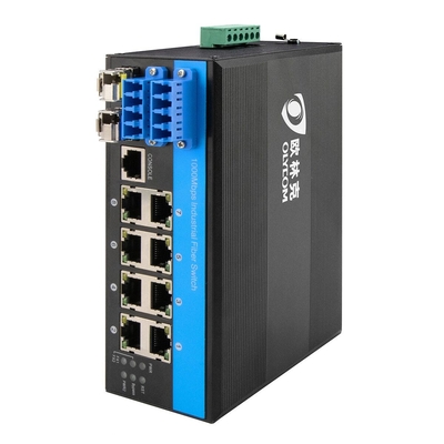 D2*2B Commutateur de contournement par fibre industrielle LC Connecteur SM MM Commutateur de contournement optique géré