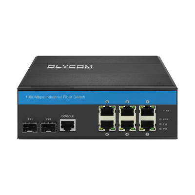 Commutateur réseau 8 ports Gigabit L2 géré par Vitesse Chipset Din avec 2SFP+6RJ45
