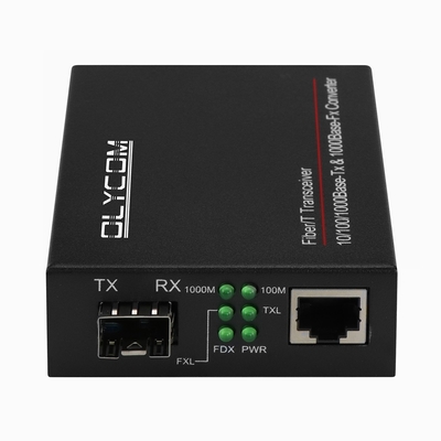 Convertisseur multimédia en fibres en Gigabit Convertisseur de fibres optiques SFP en RJ45