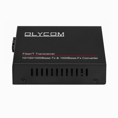 Convertisseur Ethernet à fibre optique rapide 10/100M Transcepteur bidirectionnel monomode SC à RJ45 20 km