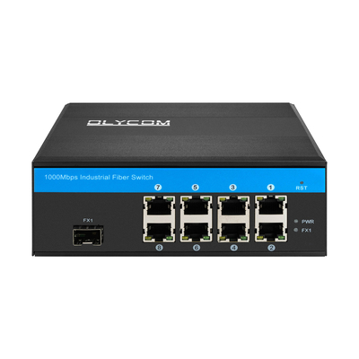 8 ports Commutateur Gigabit Commutateur Ethernet industriel IP40 usine OEM