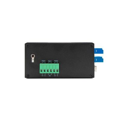 Commutateur Ethernet géré industriel avec fonction de contournement D2*2B Connecteur SM LC IP40 de protection de la ligne optique