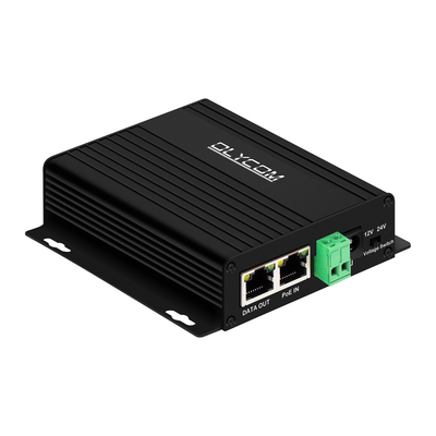 Diviseur PoE Gigabit 30W avec sortie CC 12V/24V commutable pour caméras de sécurité, points d'accès sans fil, systèmes de contrôle d'accès.