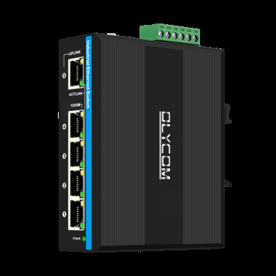 Commutateur à 5 ports gigabit Industrial PoE Extender 1*poe dans le port de support 30w/60w/90w+4*poe ports de sortie