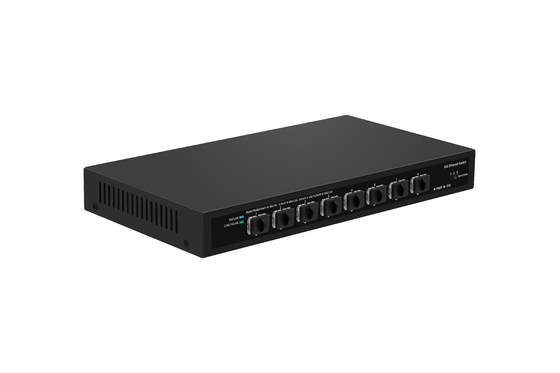 Commutateur fibre optique SFP+ 10G 8*10G SFP+ Ports fibre optique Support 1.25G/2.5G/10G