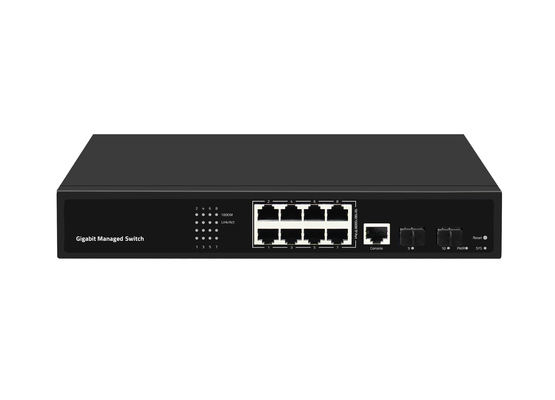 Commutateur Ethernet de bureau géré L2 à 8 ports Gigabit à fibre optique
