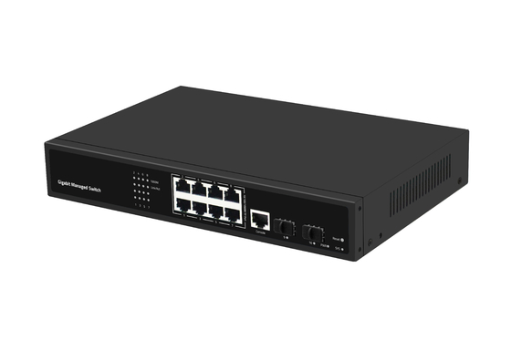 Commutateur Ethernet de bureau géré L2 à 8 ports Gigabit à fibre optique
